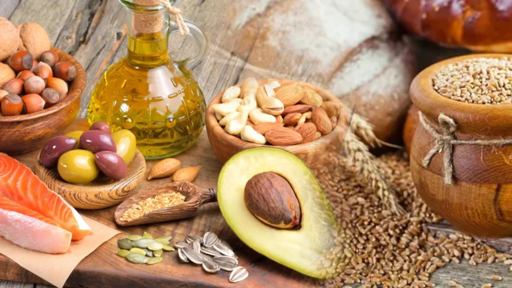 healthy fats and whole grains