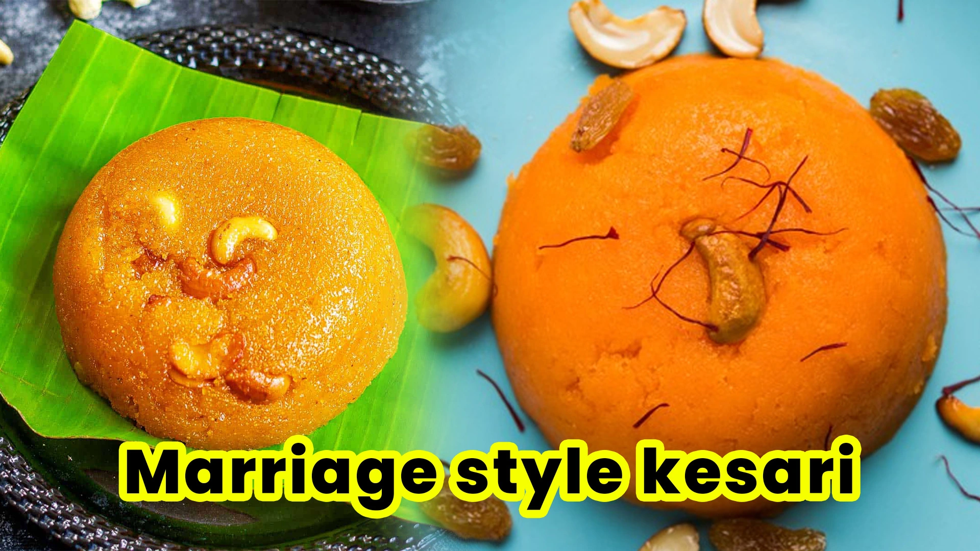 delicious marriage style kesari sweet recipe at home now in payanali